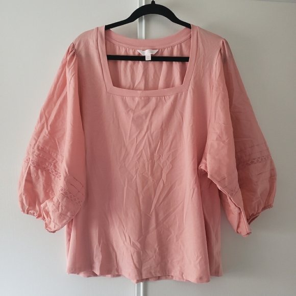 LC Lauren Conrad Tops - Lauren Conrad XXL, Pink, Plus Size Top. Like New.